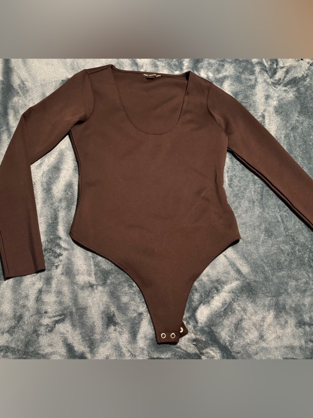Long Sleeve Black One Piece Bodysuit
